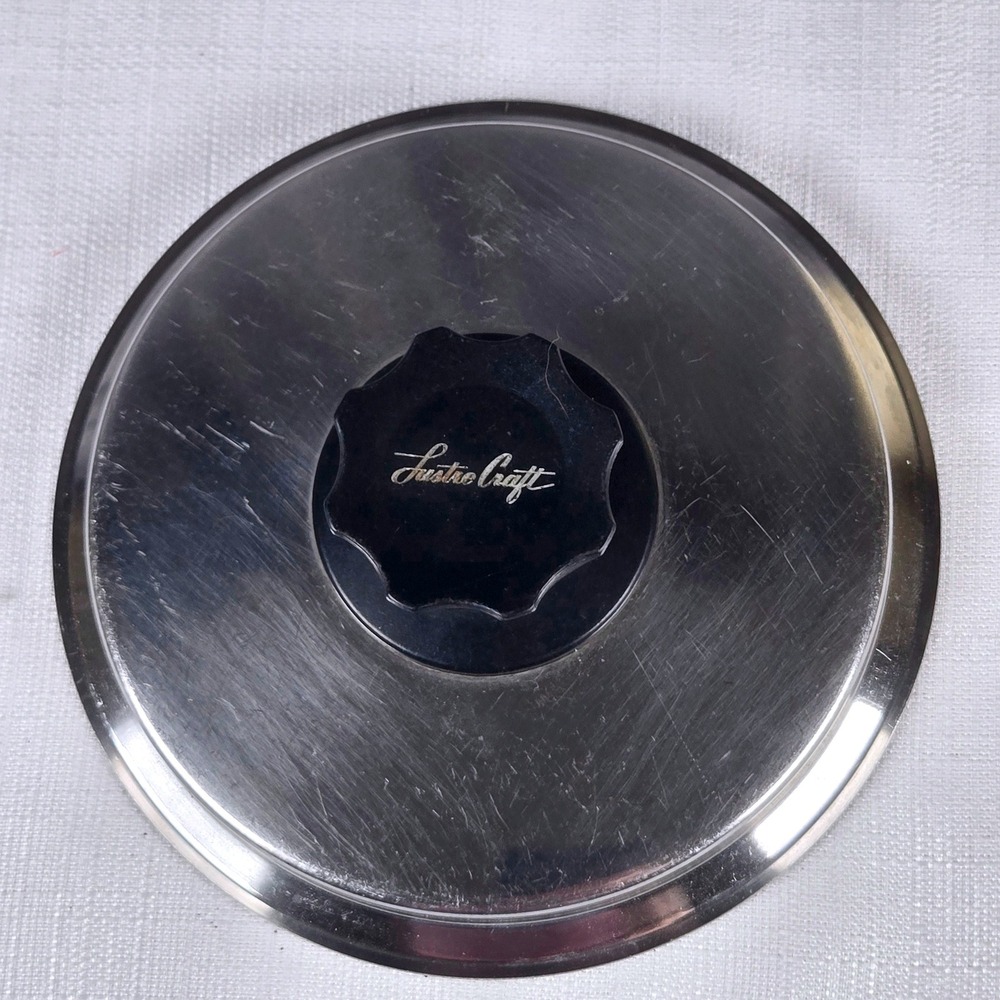 Lustre Craft Multi-Ply Stainless Steel Replacement Lid 6.75 Inch Vintage MCM